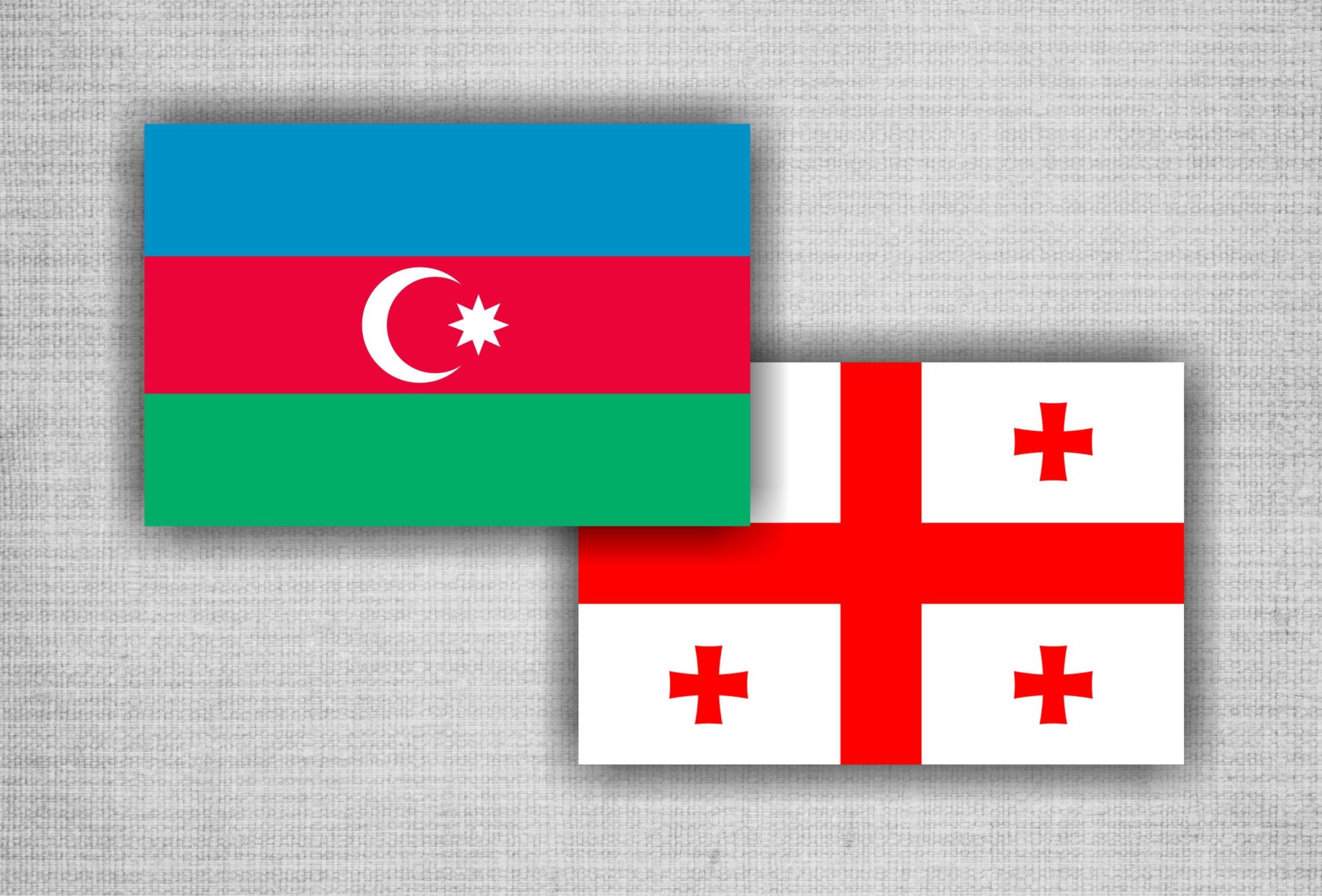Azərbaycan və Gürcüstan bayrağı